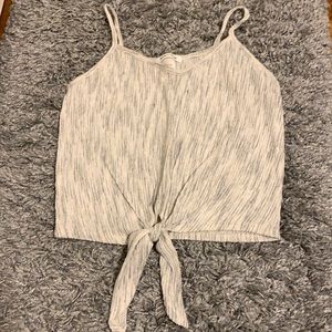 Tied Cropped Tank Top